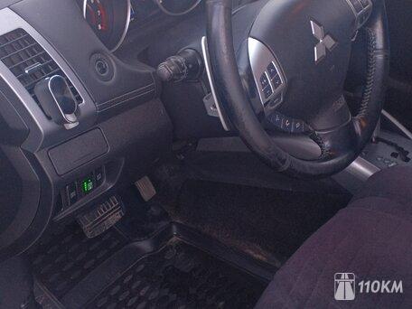 Mitsubishi, Outlander, 2400, 170, бензин, внедорожник, вариатор, полный привод, среднее состояние, левый, серебряный, 1 080 000 ₽