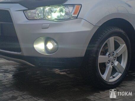 Mitsubishi, Outlander, 2400, 170, бензин, внедорожник, вариатор, полный привод, среднее состояние, левый, серебряный, 1 080 000 ₽