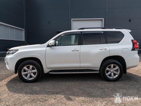 Toyota, Land Cruiser Prado, 2800, 177, дизель, внедорожник, автомат, полный привод, среднее состояние, левый, белый, 4 800 000 ₽