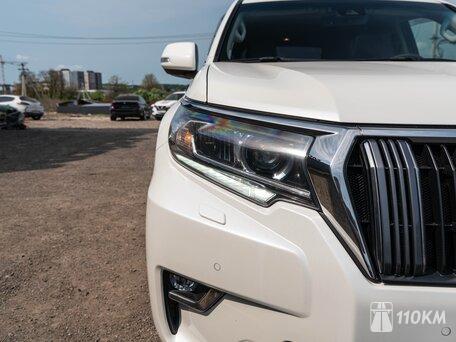 Toyota, Land Cruiser Prado, 2800, 177, дизель, внедорожник, автомат, полный привод, среднее состояние, левый, белый, 4 800 000 ₽
