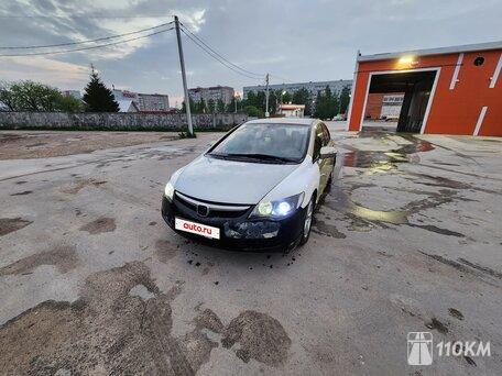 Honda, Civic, 1800, 155, бензин, седан, автомат, передний привод, среднее состояние, левый, серый, 300 000 ₽